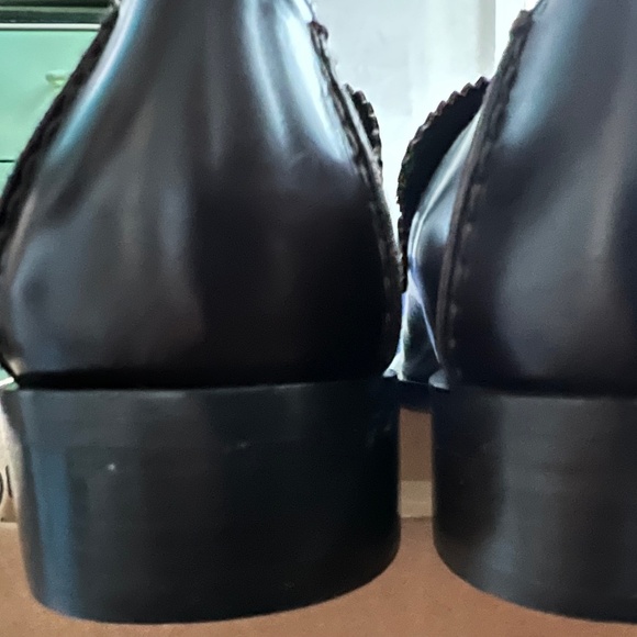 Vintage Gucci square toe leather loafters women’s size 7B Italy - Picture 8 of 14